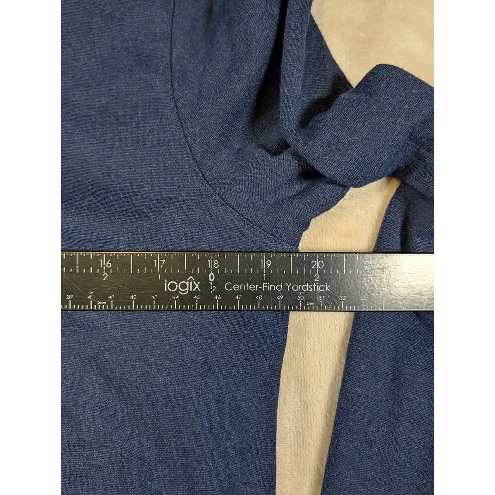 Mizzen Main Quarter Zip Sweater Mens Medium Navy Blue Performance Pullover